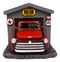 Classic Vintage Red Pickup Truck In Garage Shop Paper Napkin Holder Figurine