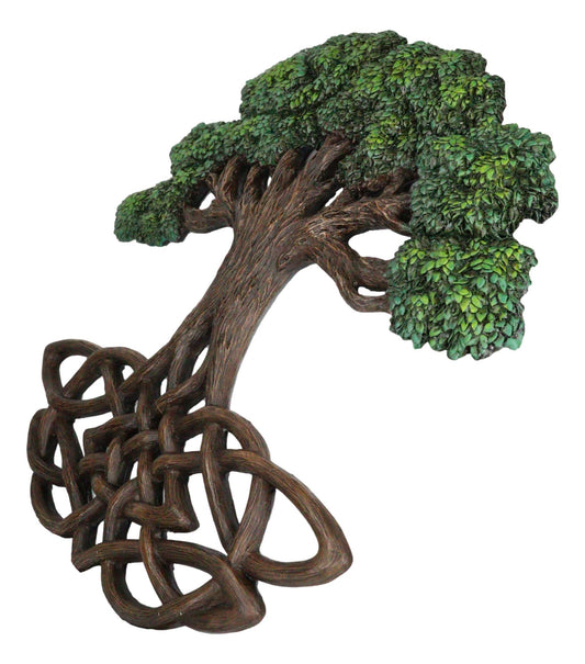 Celtic Tree of Life Yggdrasil With Knotwork Roots Decorative Wall Plaque Decor