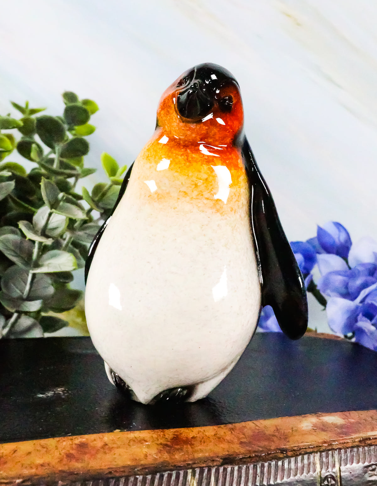Ebros Antarctica Ice Habitat Cute Emperor Penguin Chick Dancing Mini Figurine