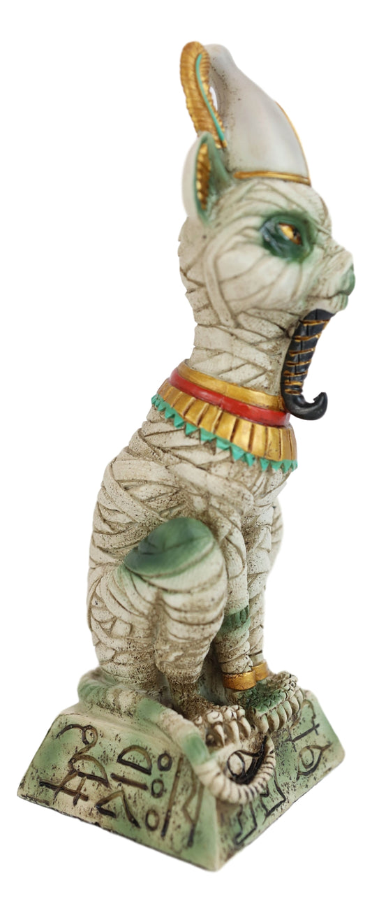 Egyptian God Of The Dead And Rebirth Osiris Mummy On Hieroglyphic Base Statue