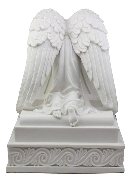 Ebros Inspirational Guardian Mourning Angel Cremation Urn 12.75" Tall 320 Cu In - Ebros Gift