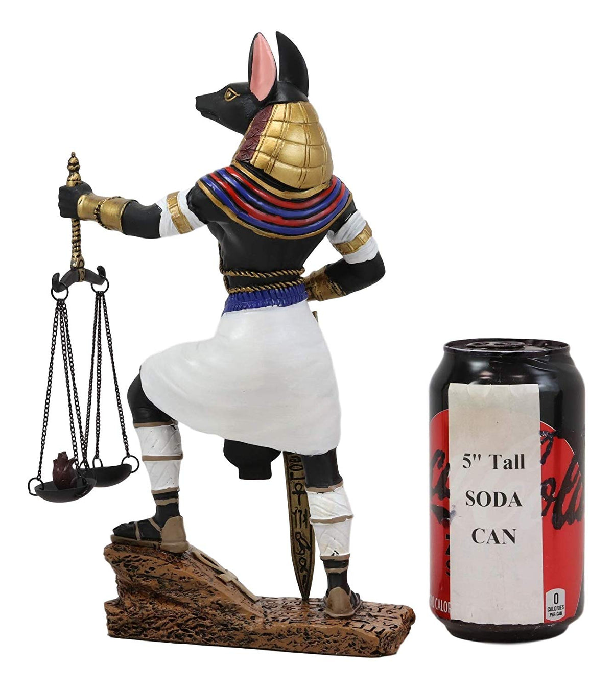 Ebros God Anubis with Scales of Justice and Sword of Judgement Figurine 10" Tall