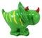 Green Triceratops Whimsical Dinosaur Kids Boys Girls Piggy Coin Bank Figurine