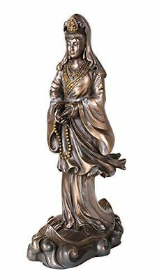 Ebros Kuan Yin Guanying Statue Figurine Chinese Goddess of Compassion Mercy - Ebros Gift