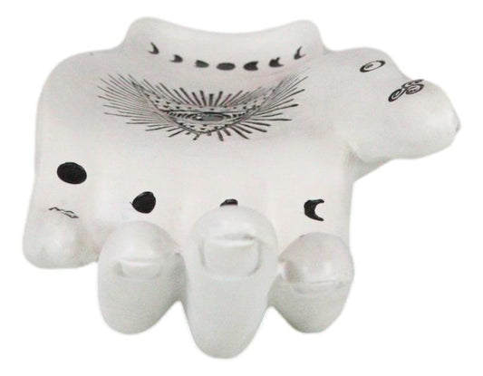 Psychic Fortune Teller Chirology Palmistry Hand Eye Of Providence Tray Figurine