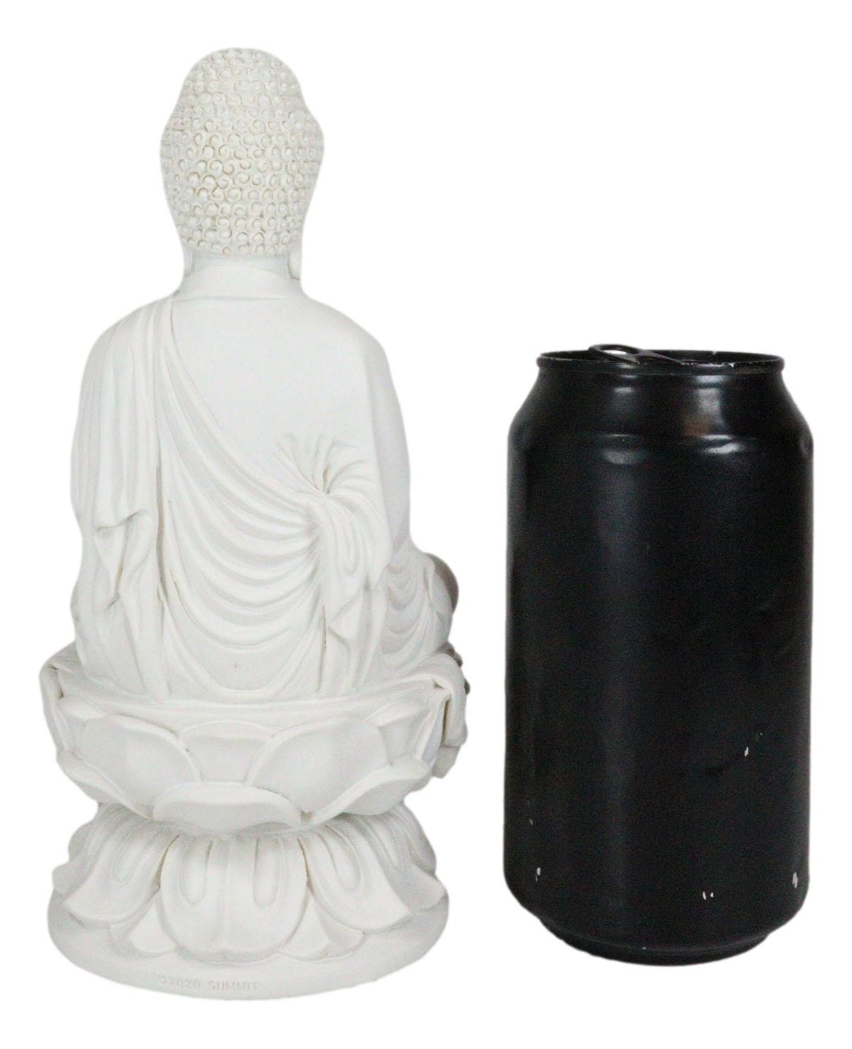 Eastern Enlightenment Meditating Buddha Amitabha Statue 7.25"H Home Altar Zen