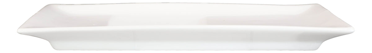 Pack Of 4 Modern White Porcelain Sushi Appetizer Dessert Platter Plates 10"L