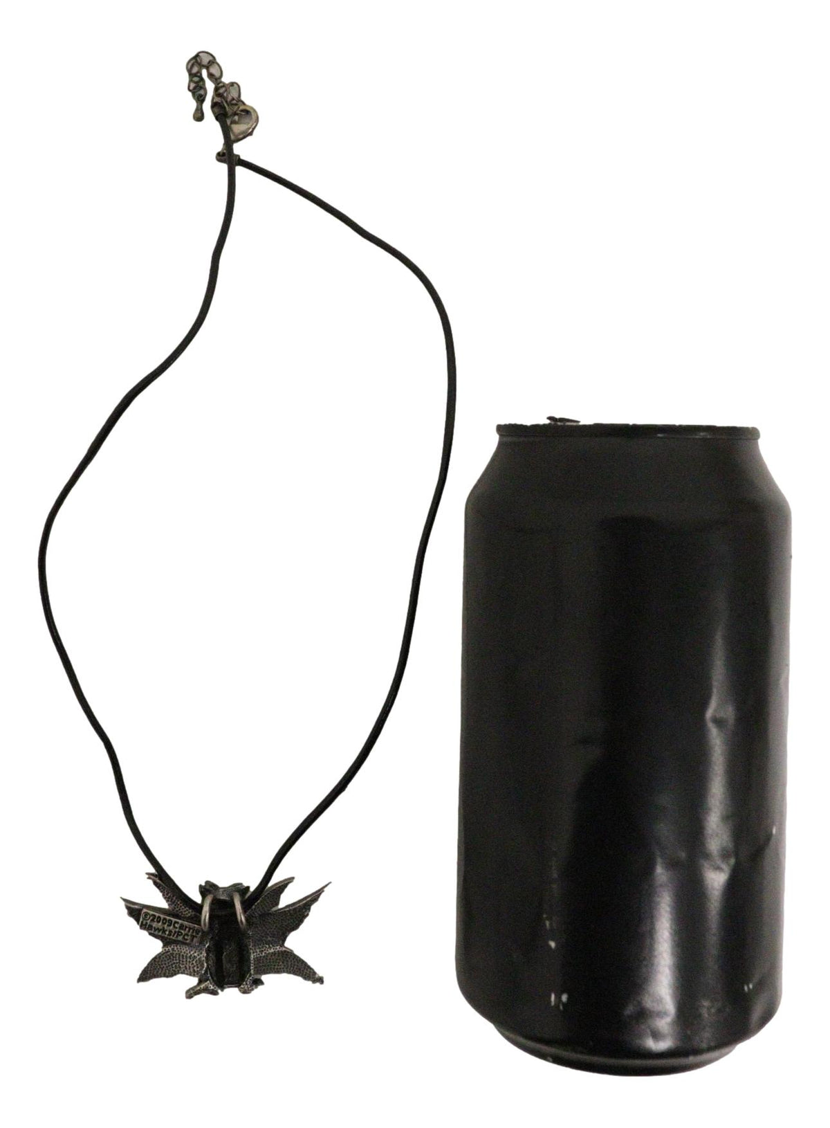 Fae Pixie Dust Magic Feline Cat With Fairy Wings Pewter Jewelry Necklace