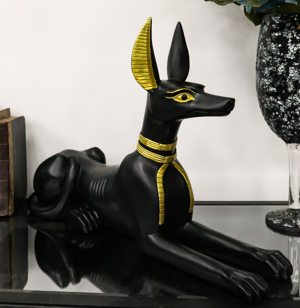 Statue of Mythology Jackal Anubis Stock Photo - Image of life