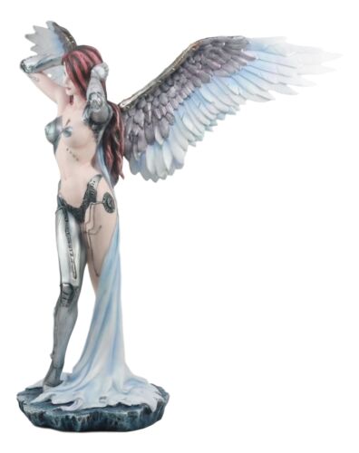 Steampunk Cyborg Angel Skylar Statue 19"Tall Victorian Sci Fi Venus Making Up