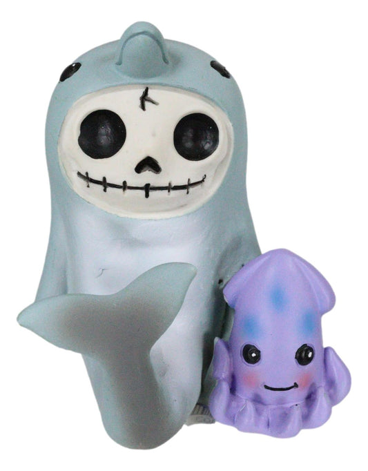 Ebros Small Furrybones Sonar with Octopus Character Themed Decorative Figurine