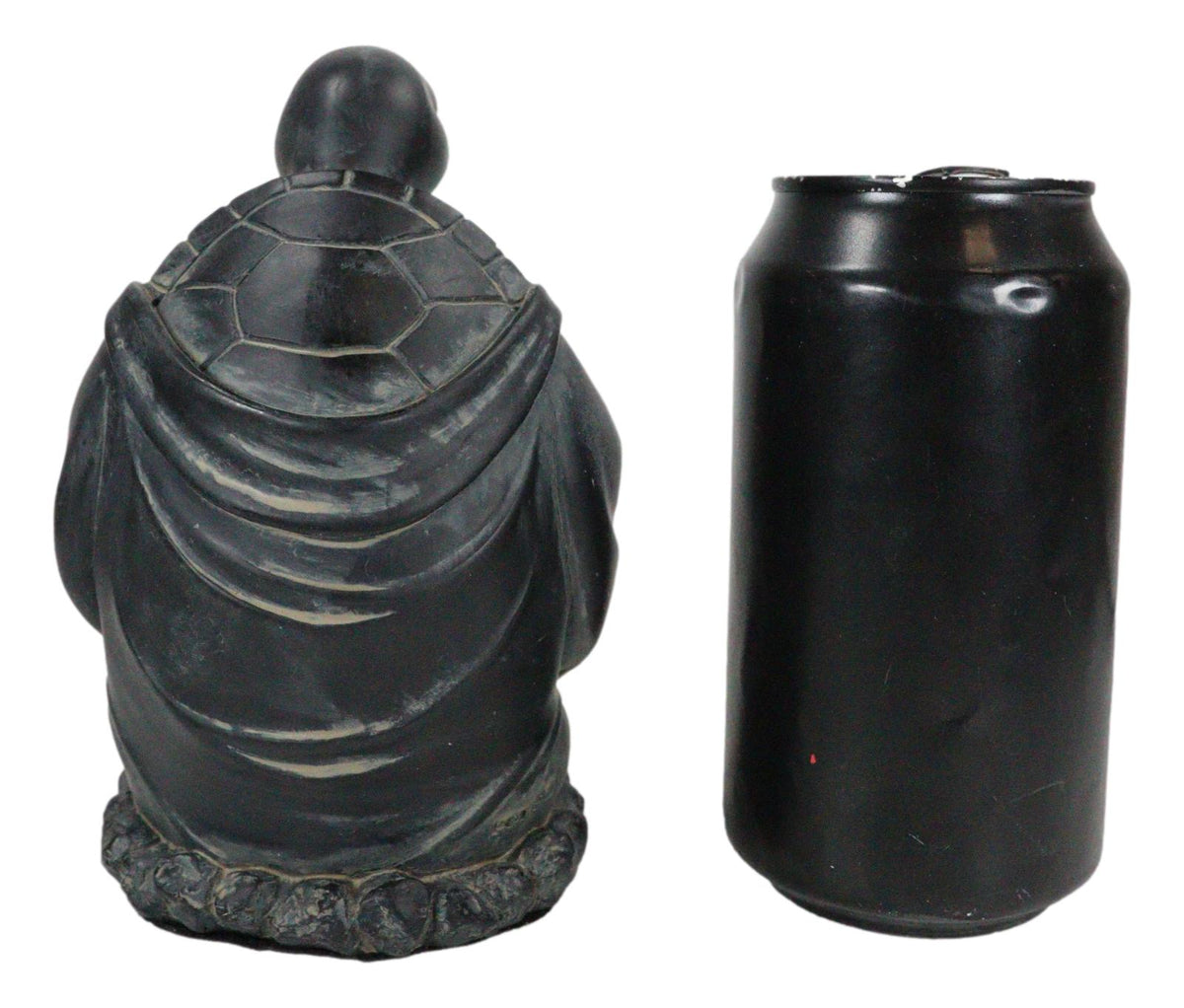 Feng Shui Zen Celestial Buddha Turtle Chanting Mantra Decorative Talisman Statue - Ebros Gift