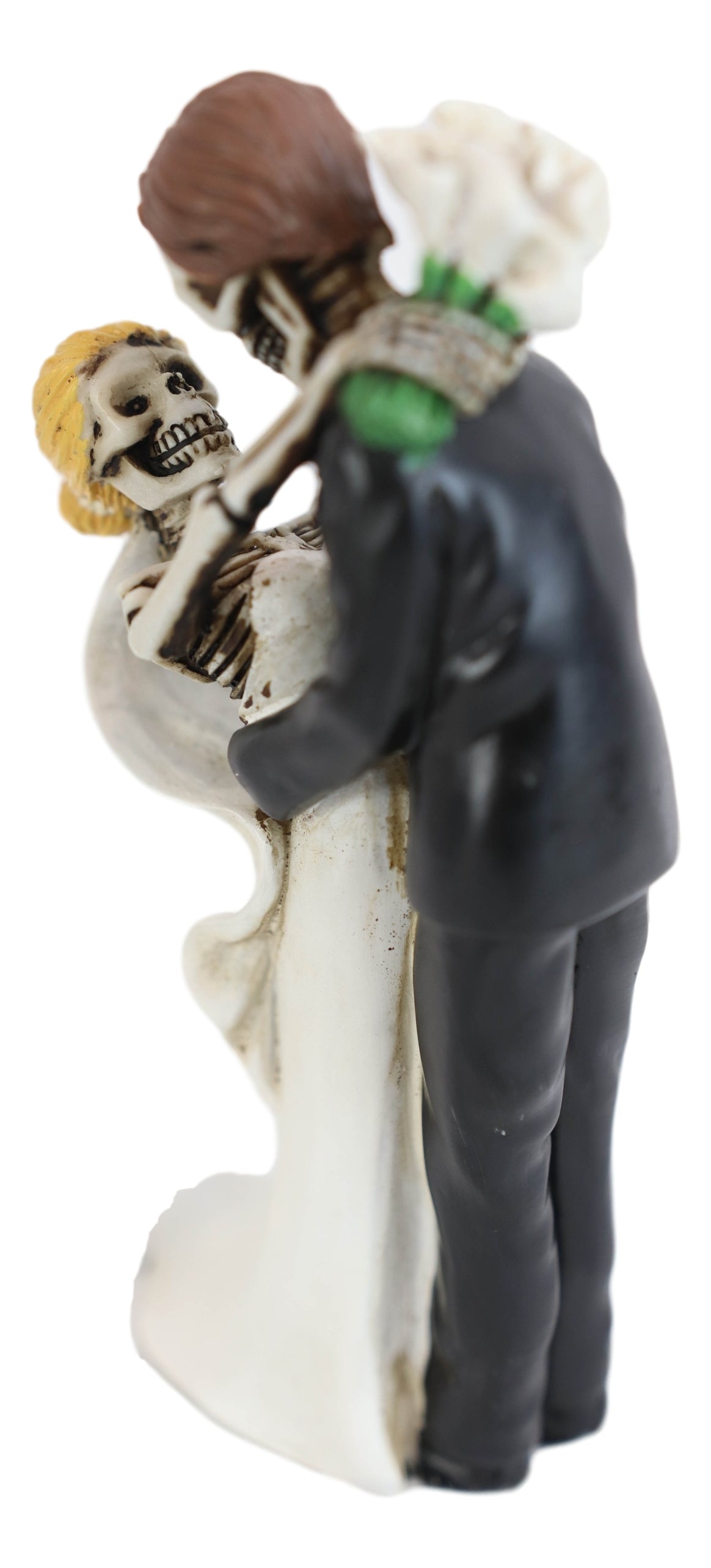 Love Never Dies Day Of The Dead Wedding Dance Skeletons Groom And Bride Figurine