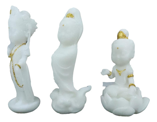 Kuan Yin Amitabha Seated And Standing Buddhas Feng Shui Zen Vastu Mini Figurines