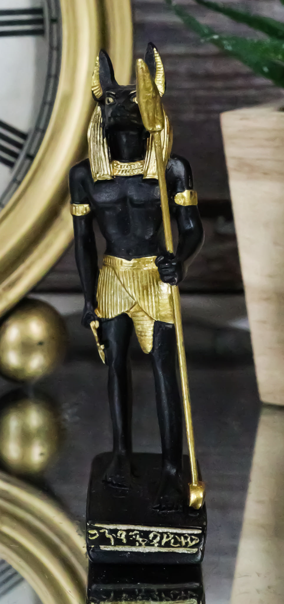 Egyptian God Of The Dead Mummy Anubis Dollhouse Miniature Statue Gods Of Egypt