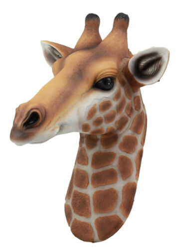 Kenya The Safari Giraffe Head Wall Decor Wildlife Animal Taxidermy 3D Sculpture - Ebros Gift