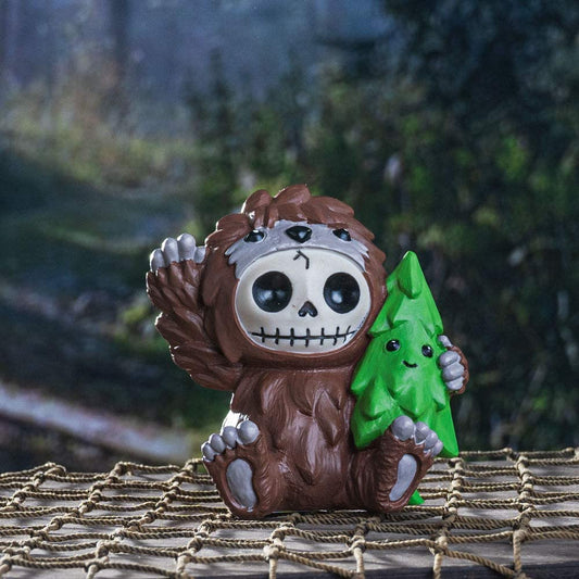 Ebros Furry Bones Bigfoot Sasquatch Skeleton Figurine Forest Creature Furrybones - Ebros Gift