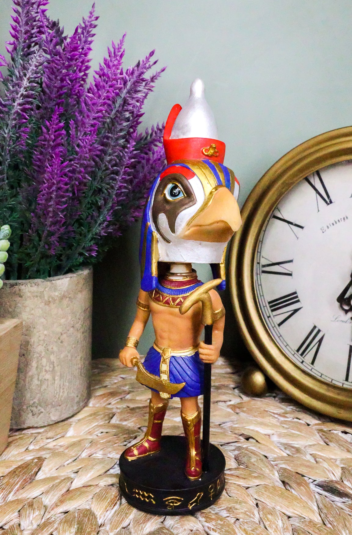 Egyptian Dynasty Pharaoh & Sky Deity Horus Falcon Bobblehead Figurine Egypt Toy