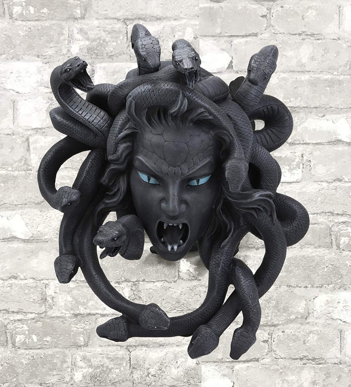 Ebros Greek Mythology Gorgon Goddess Medusa Head with Hair of Snakes Wall Decor - Ebros Gift