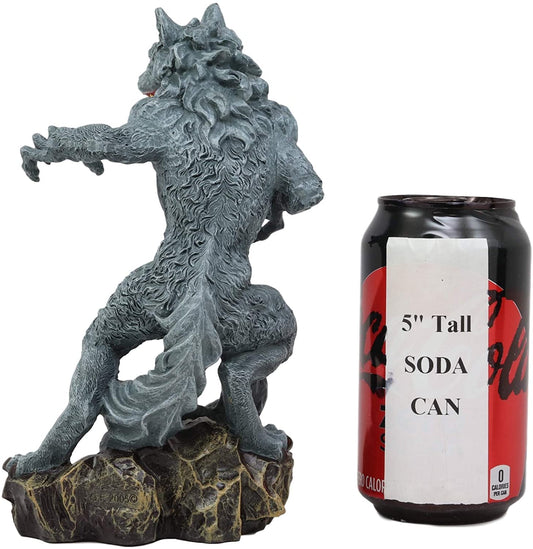Ebros Gothic Werewolf Tea Light Candle Holder Statue Lycan Wolf Man Figurine - Ebros Gift
