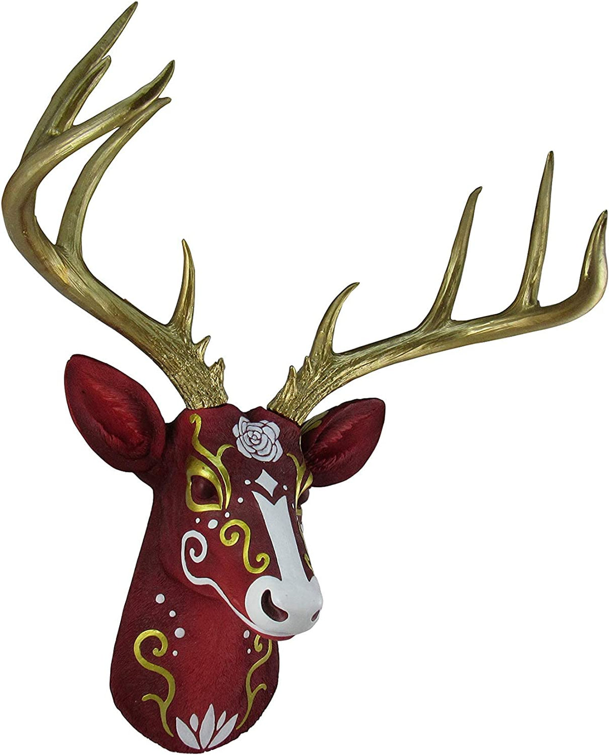 Ebros Deer Head Faux Taxidermy Wall Sculpture Rustic Cabin Wall Home Decor 19.5"