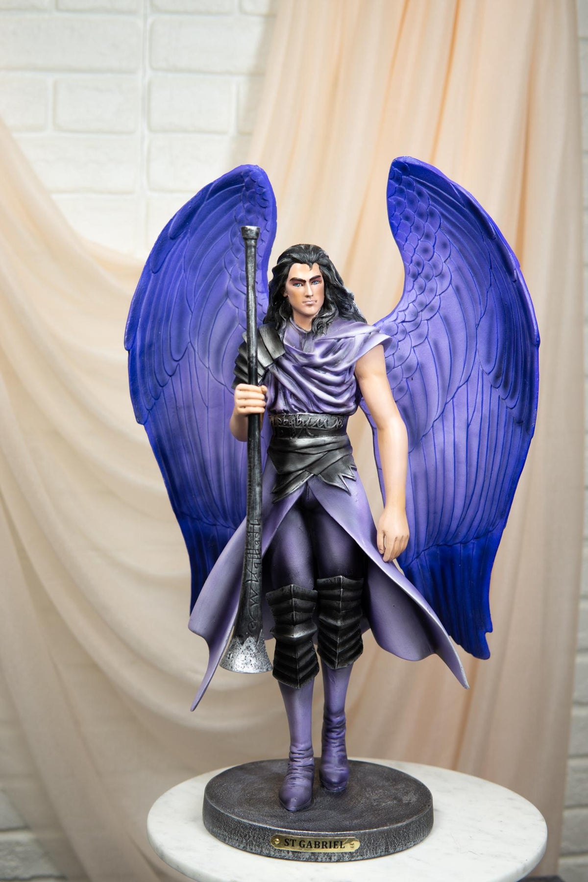 Ebros Judaic Colorful Cherubim Messenger Archangel Saint Gabriel Statue 15"H