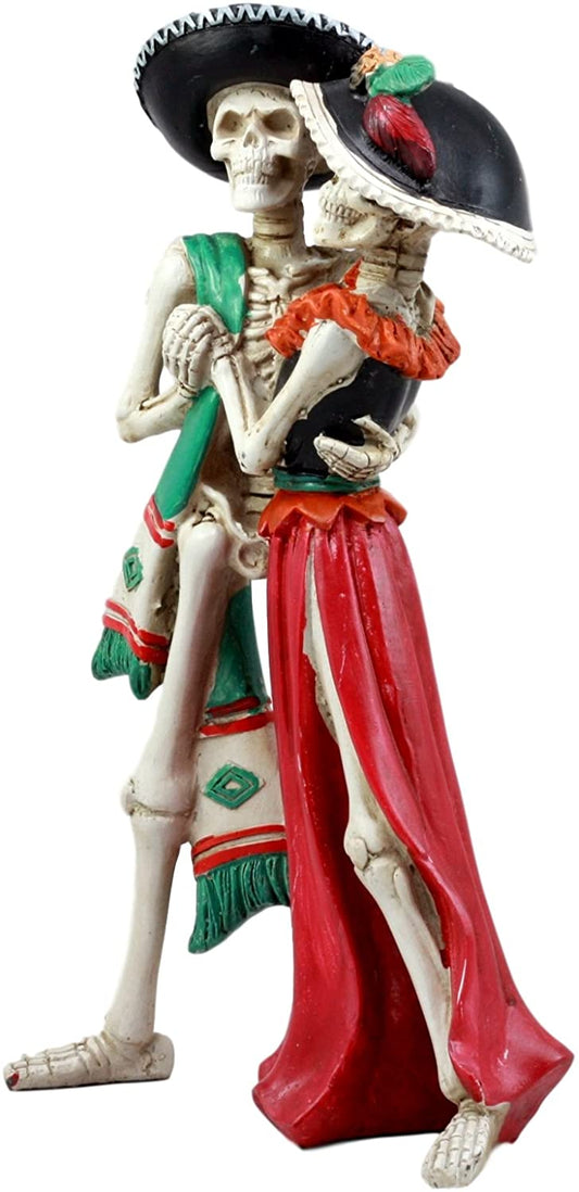Ebros Day of the Dead Celebration Skeleton Couple Dancing Figurine 12 inch