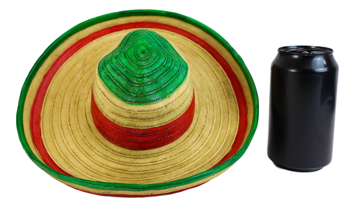 Day Of The Dead El Bandito Outlaw Skeleton Skull With Mexican Sombrero Figurine