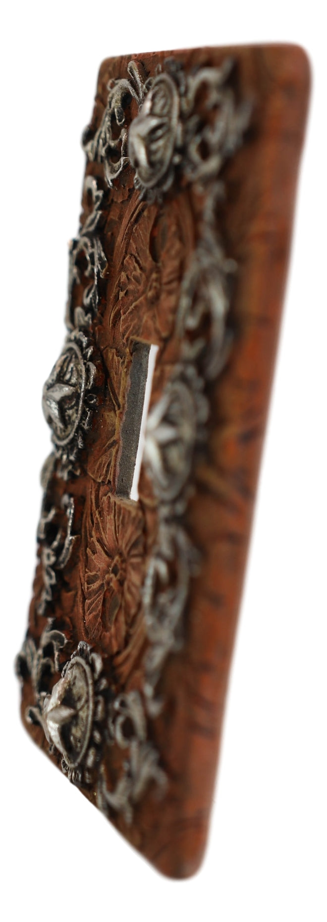 Set of 2 Western Stars With Lace Scroll Art Wall Single Toggle Switch Plates