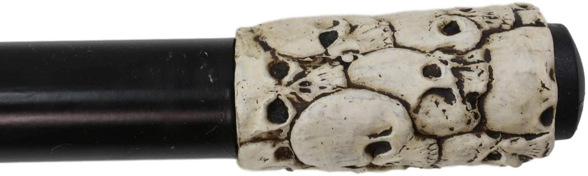 Ebros Gothic Skull with Royal Regalia Crown Decorative Prop Walking Swagger Cane - Ebros Gift