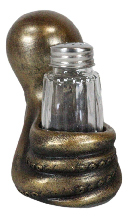 Ebros 6.5"L Giant Octopus Tentacle Spice Glass Salt Pepper Shaker Holder Figurine - Ebros Gift