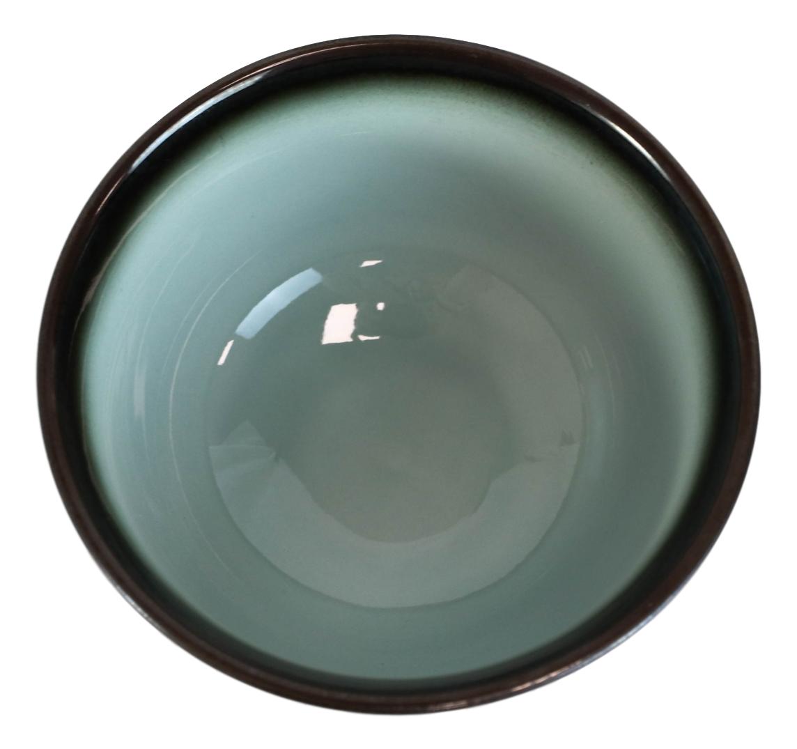 Pack Of 10 Ceramic Zen Blue Swirl Appetizer Salad Soup Dessert Rice Bowls 10oz