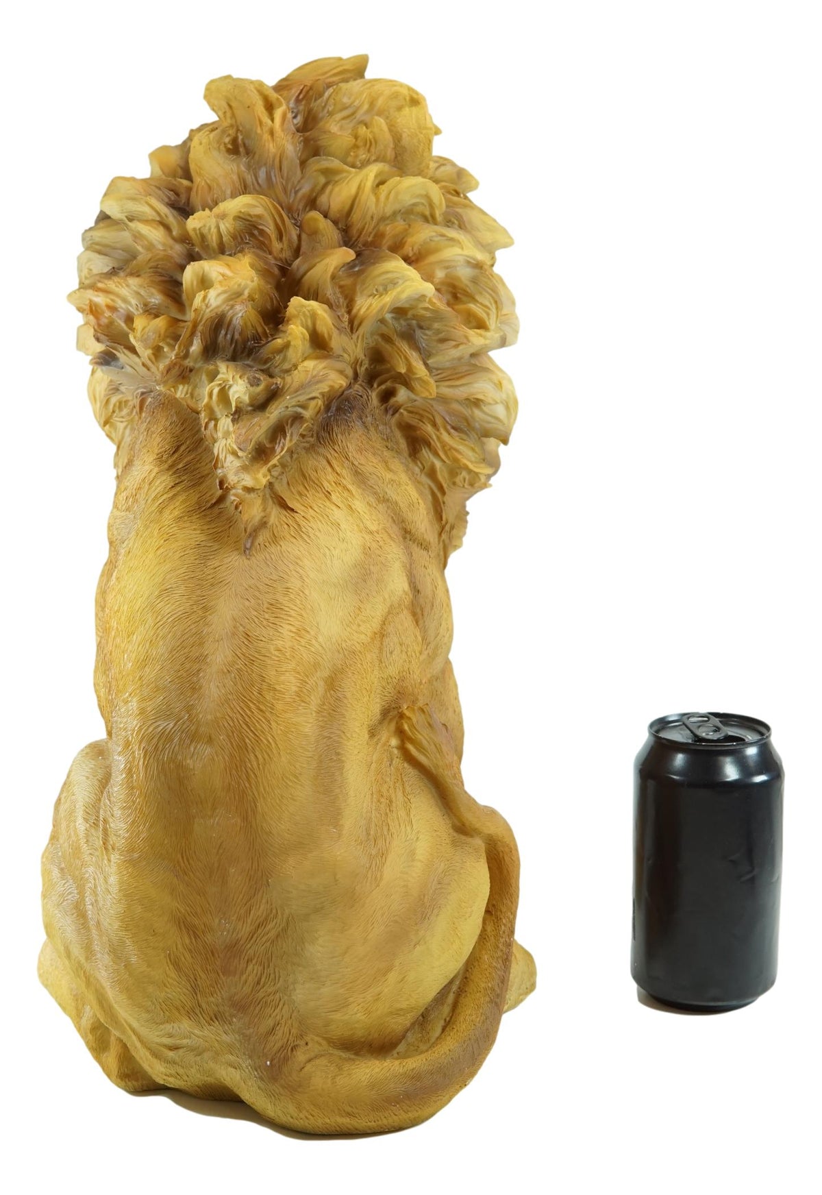 Realistic King Of The Savannah Jungle African Pride Lion Sitting Statue 16"H