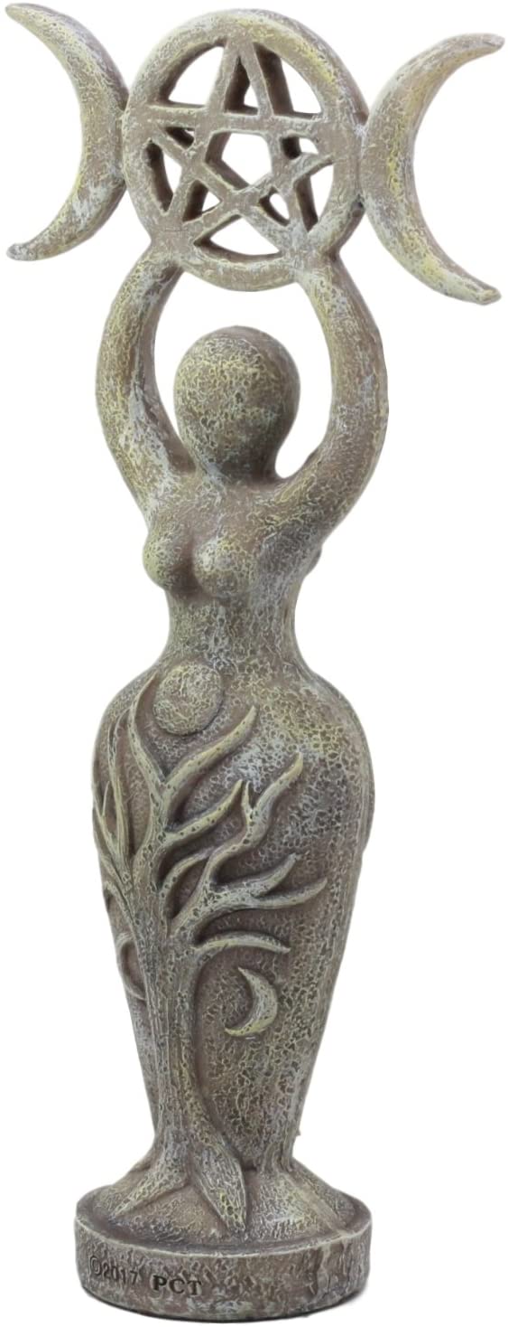Ebros The Spiral Goddess Feminine Power Spiritual Triple Goddess Figurine 8 inch - Ebros Gift