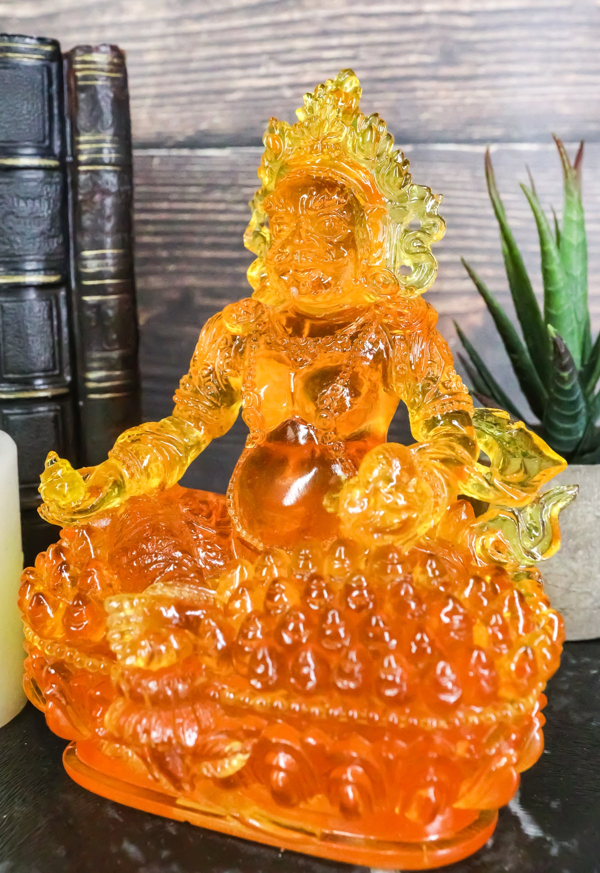 Feng Shui Zen Fortune Aditta Sutta Gautama Burning Buddha Acrylic Figurine