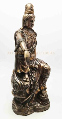 Ebros Bodhisattva Goddess Water and Moon Kuan Yin Guanyin Statue Sculpture