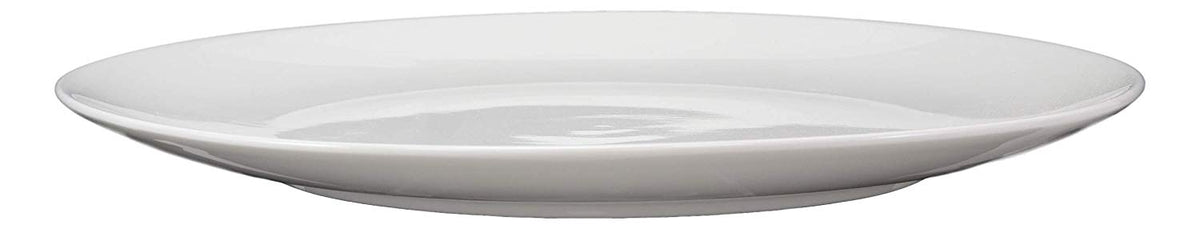 Ebros Pack Of 3 White Porcelain Round Plates 12" Large Dinner Entree Plate