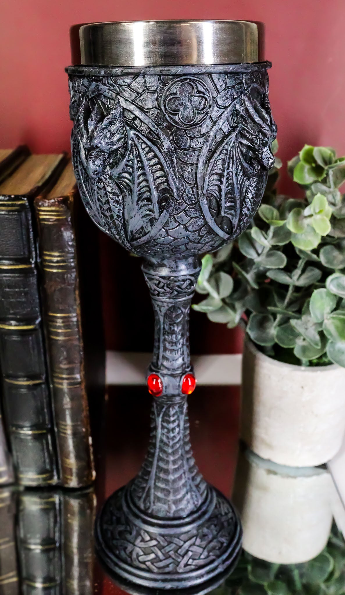 Gothic Lair of The Dragons Archaic Bone Dungeon Tombs Dragon Wine Goblet Cup