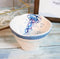 Nautical Blue And White Jellyfish Cereal Small Rice Soup Ceramic Bowls Pack Of 2