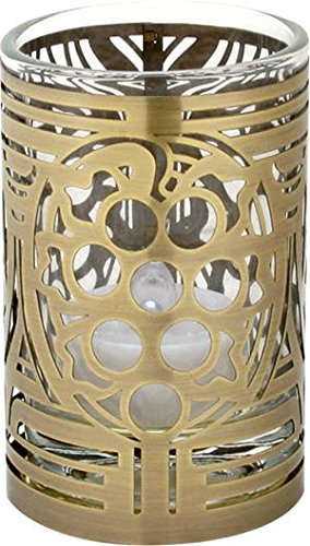 Ebros Tiffany Abalone Votive Holder Candle Holder Tea Light Holder 3.25"H