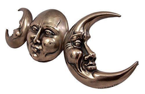 Ebros Triple Goddess Moon Mother Maiden Crone Hanging Wall Decor Sculpture Plaque Figurine 15.25"H - Ebros Gift