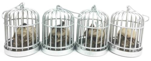 Skull Caged Human Warrior Tattoo Skulls Skeleton Figurine Miniature Set Ornament