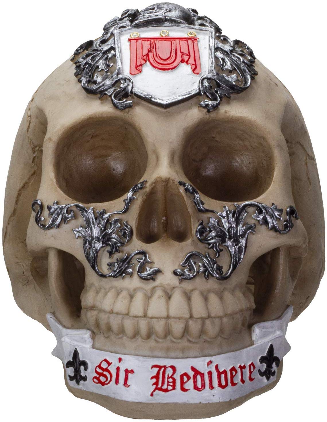 Ebros Knights of The Round Table King Arthur Skulls Sir Bedivere Skull Figurine