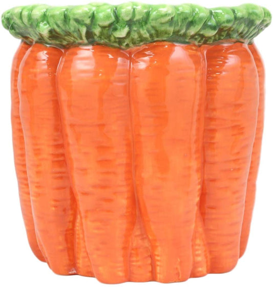 Ebros 4.5" Tall Ceramic Gourmet Hearty Carrots Bunch Dish Bowl Holder Container - Ebros Gift