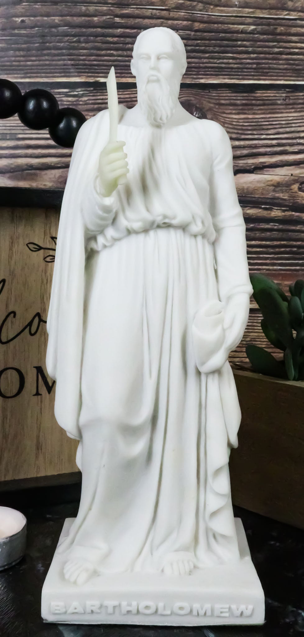 Bertel Thorvaldsen Copenhagen Museum Christ Hall Apostle Bartholomew Statue 8"H - Ebros Gift