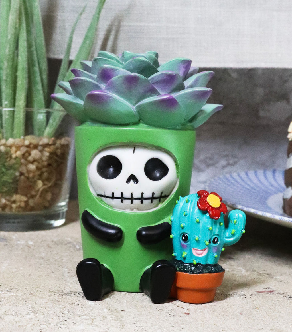 bones succulent Ebros Furry Bones Echy The Succulent Plant Pot With Cactus Skeleton Fi– Ebros Gift
