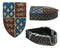 Ebros Gift Medieval Three Lions Fleur De Lis Coat Of Arms Shield Trinket Box - Ebros Gift
