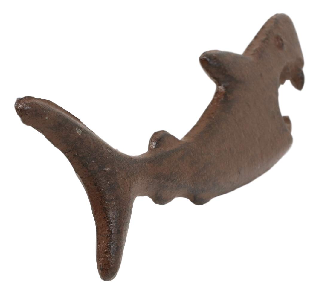 SET OF 2 Cast Iron Nautical Attacking Jaws Great White Shark Beer Bottle Opener