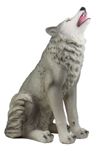 Large Howling Wolf Statue 18"H Mysterious Cries Of The Night Wolf Totem Spirit - Ebros Gift