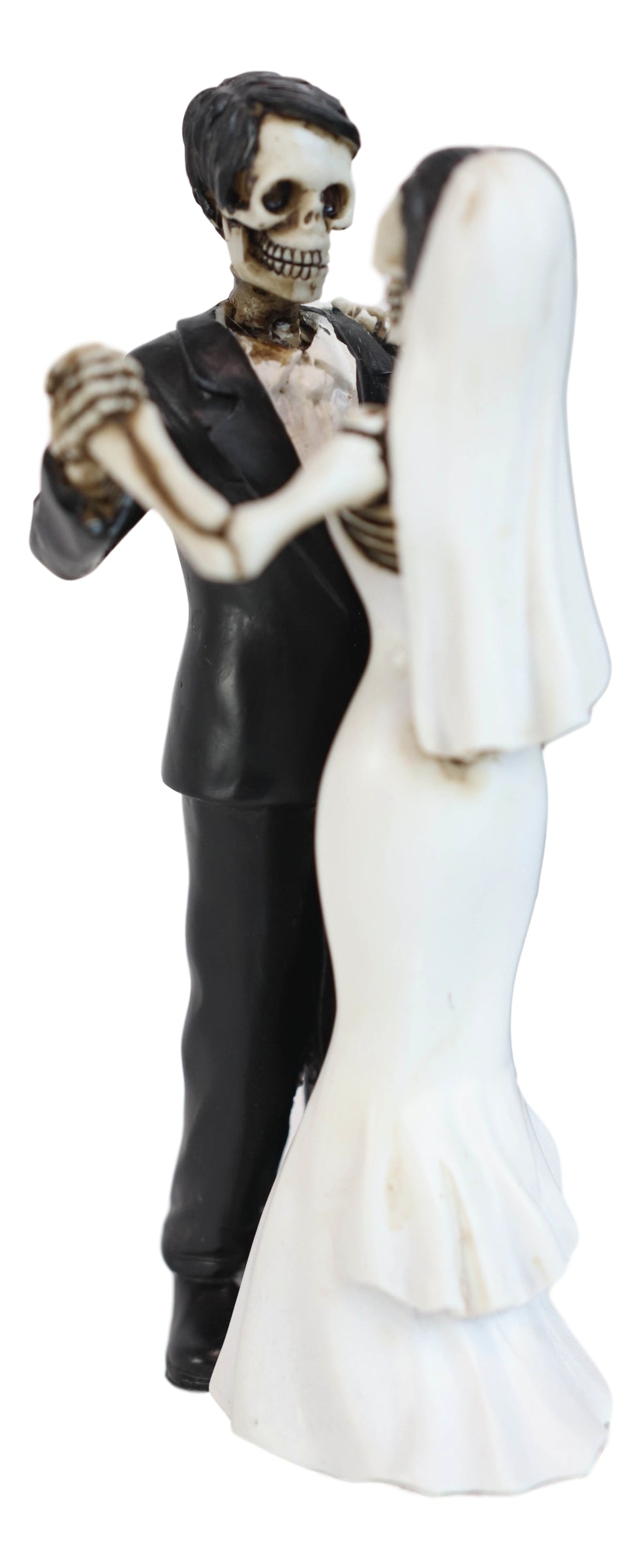 Love Never Dies Day Of The Dead Wedding Dance Skeletons Groom And Bride Figurine